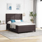 Boxspring Bed Met Matras Stof Donkerbruin