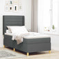 Boxspringbed Met Matras Stof Donkergrijs