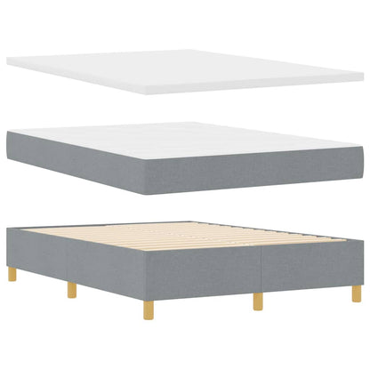 Boxspringbed Met Matras Stof Lichtgrijs