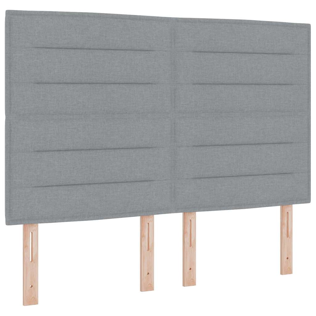 Boxspringbed Met Matras Stof Lichtgrijs
