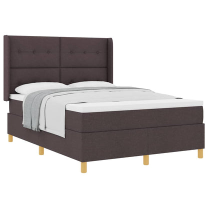 Boxspringbed Met Matras Stof Donkerbruin