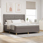 Boxspringbed Met Matras Met Hoofdeinde Stof Taupe