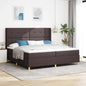 Boxspringbed Met Matras Stof Donkerbruin