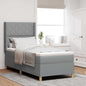 Boxspringbed Met Matras Stof Lichtgrijs