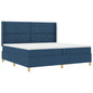 Boxspringbed Met Matras Met Hoofdeinde Stof Blauw