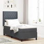 Boxspring Bed Met Hoofdeinde Fluweel Donkergrijs