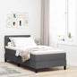 Boxspring Bed Met Matras Stof Donkergrijs