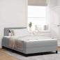Boxspring Bed Met Matras Stof Lichtgrijs
