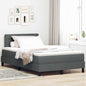 Boxspring Bed Met Matras Stof Donkergrijs