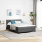 Boxspring Bed Met Matras Stof Donkergrijs