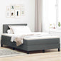 Boxspring Bed Met Matras Stof Donkergrijs