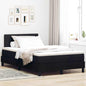 Boxspring Bed Met Matras Met Hoofdeinde Stof Zwart