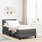Boxspring Bed Met Matras Stof Donkergrijs