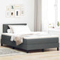 Boxspring Bed Met Matras Stof Donkergrijs