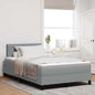 Boxspring Bed Met Matras Stof Lichtgrijs