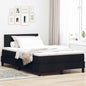 Boxspring Bed Met Matras Met Hoofdeinde Stof Zwart