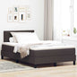 Boxspring Bed Met Matras Stof Donkerbruin
