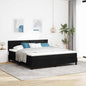 Boxspring Bed Met Matras Met Hoofdeinde Stof Zwart