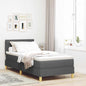 Boxspring Bed Met Matras Stof Donkergrijs
