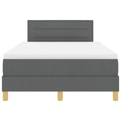 Boxspring Bed Met Matras Stof Donkergrijs