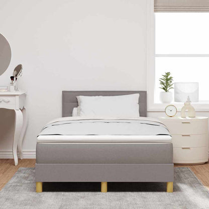 Boxspring Bed Met Matras Met Hoofdeinde Stof Taupe