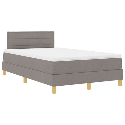 Boxspring Bed Met Matras Met Hoofdeinde Stof Taupe