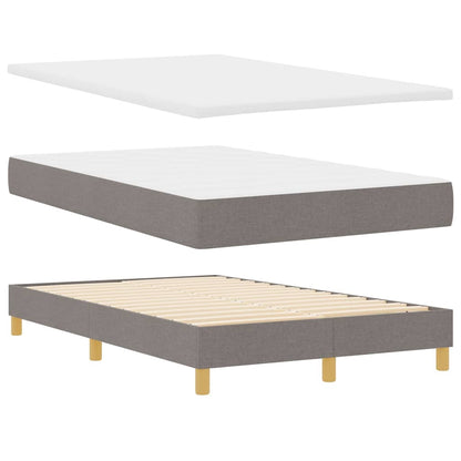 Boxspring Bed Met Matras Met Hoofdeinde Stof Taupe