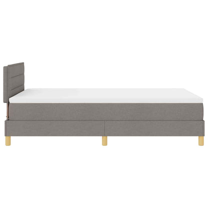 Boxspring Bed Met Matras Met Hoofdeinde Stof Taupe