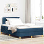 Boxspring Bed Met Matras Met Hoofdeinde Stof Blauw