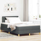 Boxspring Bed Met Matras Stof Donkergrijs