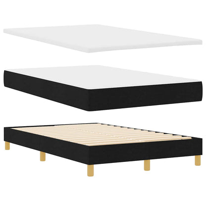 Boxspring Bed Met Matras Met Hoofdeinde Stof Zwart