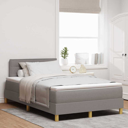 Boxspring Bed Met Matras Met Hoofdeinde Stof Taupe
