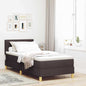 Boxspring Bed Met Matras Stof Donkerbruin