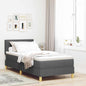 Boxspring Bed Met Matras Stof Donkergrijs