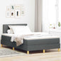 Boxspring Bed Met Matras Stof Donkergrijs