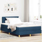 Boxspring Bed Met Matras Met Hoofdeinde Stof Blauw