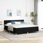 Boxspring Bed Met Matras Met Hoofdeinde Stof Zwart