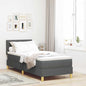 Boxspring Bed Met Matras Stof Donkergrijs