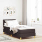 Boxspring Bed Met Matras Stof Donkerbruin