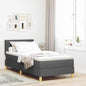 Boxspring Bed Met Matras Stof Donkergrijs