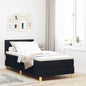Boxspring Bed Met Matras Met Hoofdeinde Stof Zwart