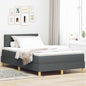 Boxspring Bed Met Matras Stof Donkergrijs