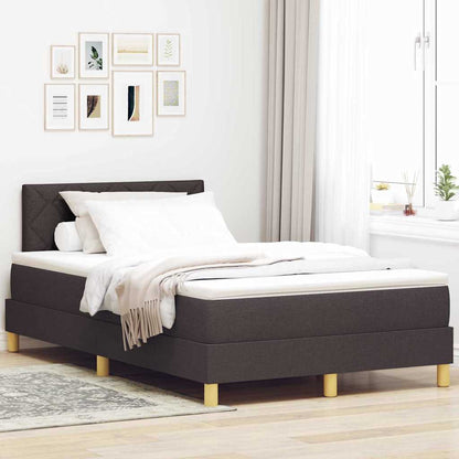 Boxspring Bed Met Matras Stof Donkerbruin