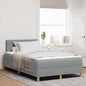 Boxspring Bed Met Matras Stof Lichtgrijs
