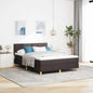 Boxspring Bed Met Matras Stof Donkerbruin