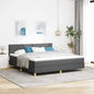 Boxspring Bed Met Matras Stof Donkergrijs