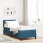 Boxspring Bed Met Hoofdeinde Fluweel Donkerblauw