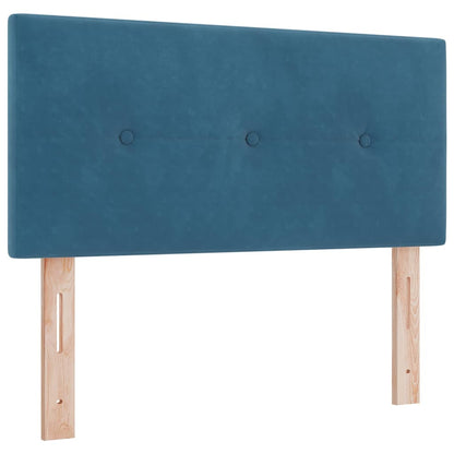 Boxspring Bed Met Hoofdeinde Fluweel Donkerblauw