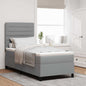 Boxspring Bed Met Matras Stof Lichtgrijs