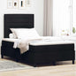 Boxspring Bed Met Matras Met Hoofdeinde Stof Zwart